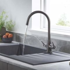 Bristan Echo Easyfit Monobloc Kitchen Mixer Tap - Gun Metal - EC SNK EF GM