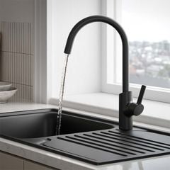 Bristan Maple Easyfit Monobloc Kitchen Mixer Tap - Black - MPL EFSNK BLK