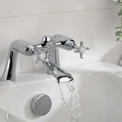 Bristan 1901 Bath Mixer Tap - Chrome - N BF C CD