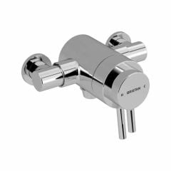 Bristan Prism Thermostatic Exposed Dual Control Bar Shower Valve - Bottom Outlet - PM2 CSHXVO C