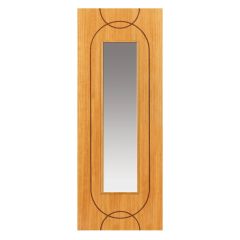 JB Kind Agua Oak Glazed Internal Door 1981x686x35mm - EAGU23G