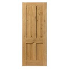 JB Kind Rustic Oak 4 Panel Internal Door 1981x610x35mm - RO4P20