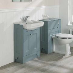 Calypso Chelworth Floor Standing Vanity Unit with Georgia Basin - Aqua Mist - 6919.24