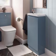 Calypso Veneto One Door Floor Standing Vanity Unit - Lagoon Mist - 4939