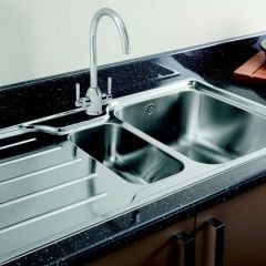 Carron Phoenix Ibis 150 1.5 Bowl Inset Kitchen Sink Left Drianer - 101.0042.891