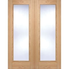 LPD Vancouver Pair Pre-Finished Oak Internal Door 1981x1067x40mm - OPRSVANGL42