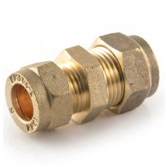 Compression Fitting Straight Reducing Coupling 15mm X 10mm