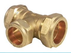Compression Fitting Tee Reduced Branch 28mm x 28mm x 22mm