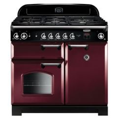 Rangemaster Classic 100 All Gas Cranberry/Chrome Cooker CLA100NGFCY/C