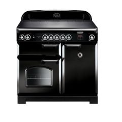 Rangemaster Classic 100 Induction Black Electric Range Cooker CLAS100EIBL/C
