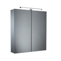 Tavistock Conduct Double Door Illuminated Cabinet - Aluminium CO60AL