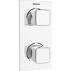 Bristan Cobalt Recessed Dual Control Shower Valve with Integral Diverter - COB SHCDIV C