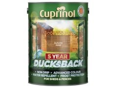 Cuprinol Ducksback 5 Year Waterproof for Sheds & Fences Autumn Gold 5 Litre - CUPDBAG5L