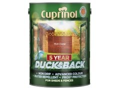 Cuprinol Ducksback 5 Year Fence Treatment - 5 Litres - Rich Cedar - CUPDBRC5L