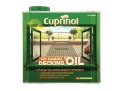 Cuprinol UV Guard Decking Oil - 2.5 Litres - Natural Oak - CUPDONO25L