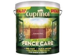 Cuprinol Less Mess Fence Care - 6 Litres - Autumn Red - CUPLMFCAR6L