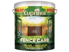 Cuprinol Less Mess Fence Care - 6 Litres - Rustic Brown - CUPLMFCRB6L