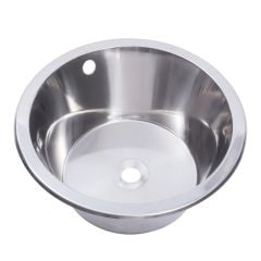KWC DVS Round Inset Sink Bowl 380mm D20142N - Stainless Steel - 203.0000.050