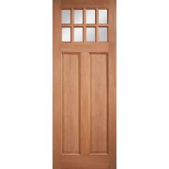 LPD Chigwell Clear Glazed Hardwood M&T External Door 2032x813x44mm - MTCHICGDG32