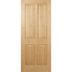 LPD Regency 4P Pre-Finished Oak Internal Door 2032x813x35mm - PFOREG4P32