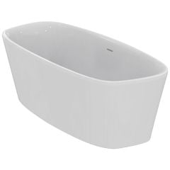 Ideal Standard Dea 1800x800mm Freestanding Double Ended Bath with Clicker Waste and Integrated Slotted Overflow - White - E306701