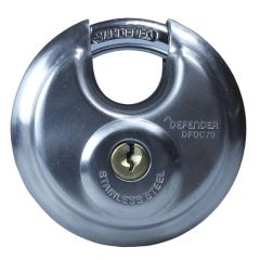 DEFENDER Discus Padlock Twinpack 70mm - DFDC70T
