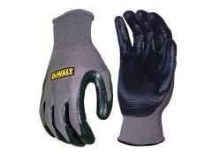 DEWALT DPG66L Nitrile Nylon Gloves - Large - DEWDPG66L