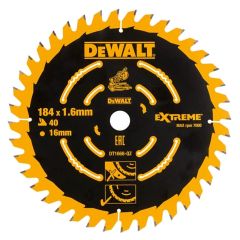 DEWALT Cordless Mitre Saw Blade For DCS365 184 x 16mm x 40T Coarse - DEWDT1668QZ