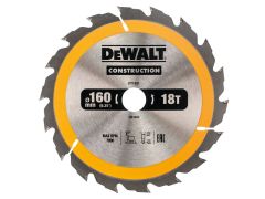 DEWALT Construction Circular Saw Blade 160 x 20mm x 18T - DEWDT1931QZ