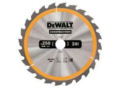 DEWALT Construction Circular Saw Blade 250 x 30mm x 24T - DEWDT1956QZ