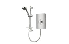 Triton Aspirante 8.5 kw Contemporary Electric Shower - Brushed Steel DICE0040