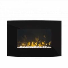 Dimplex Artesia Optiflame Wall Mounted Electric Fire - Black - ART20 Front View