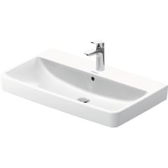 Duravit No 1 High Gloss 800mm Wall Mounted Washbasin - White - 23758000002 - Side1