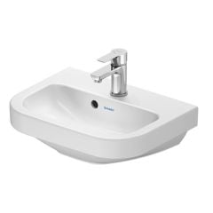 Duravit D-Code 450mm Cloakroom Basin - 1 Tap Hole -  White - 07484500002