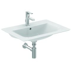 Ideal Standard Connect Air 640mm Wall Hung Vanity Basin 1 Tap Hole - White - E028901
