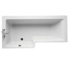 Ideal Standard Concept Space 1700x850mm Idealform Plus + Left Hand Shower Bath - White - E049201