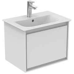 Ideal Standard Connect Air 500mm Wall Hung Vanity Unit 1 Drawer - Gloss White & Matt White - E0817B2