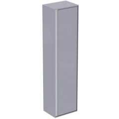 Ideal Standard Connect Air 400mm Half Column Unit 1 Door - Gloss Grey/Matt White - E0834EQ