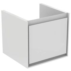 Ideal Standard Connect Air 500mm Wall Hung Basin Unit 1 Drawer - Gloss White & Matt White - E0842B2