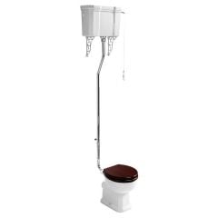 Ideal Standard Waverley High Level Cistern With Chrome Flush Pipe Only - U470701