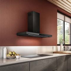 Elica Adéle 90cm Chimney Cooker Hood - Matt Black - ADELE-MATB-90