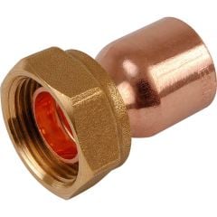 End Feed Straight Tap Connector 22mm x 3/4"
