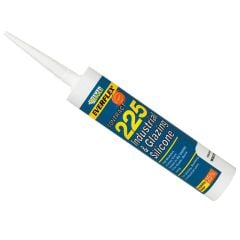 Everbuild Industrial & Glazing Silicone White 310ml 225 - EVB225WH