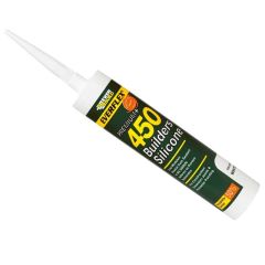 Everbuild 450 Builders Silicone Sealant Clear 310ml - EVB450CL