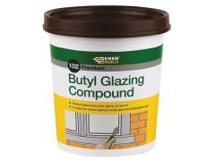 Everbuild Butyl Glazing Compound Brown 102 2kg - EVBBUTGCB2KG