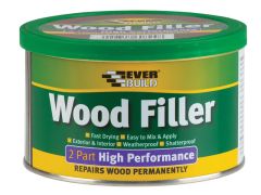 Everbuild Wood Filler High Performance 2 Part Medium Stainable 500g - EVBHPWFM500G