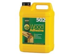 Everbuild 502 All Purpose Weatherproof Wood Adhesive 5 Litre - EVBWOOD5