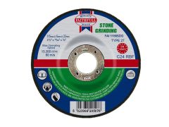 Faithfull Depressed Centre Stone Grinding Disc 115 x 6 x 22mm - FAI1156SDG