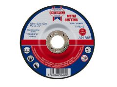 Faithfull Depressed Centre Metal Cut Off Disc 125 x 3.2 x 22mm - FAI1253MDC