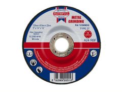Faithfull Depressed Centre Metal Grinding Disc 125 x 6.5 x 22mm - FAI1256MDG